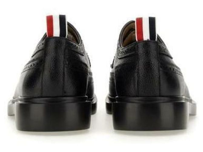 Thom Browne Longwing Brogue aus genarbtem Leder mit Gummisohle - Ansicht 6