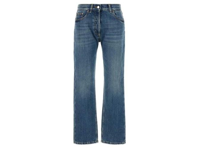Prada Gerade geschnittene Denim-Jeans Blau - Ansicht 4