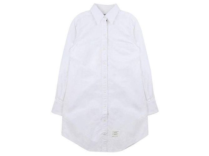 Thom Browne Abito camicia stropicciato Bianco - vista 3