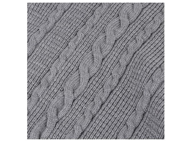 Thom Browne Pullover in lana rilassato con treccia Marrone - vista 9
