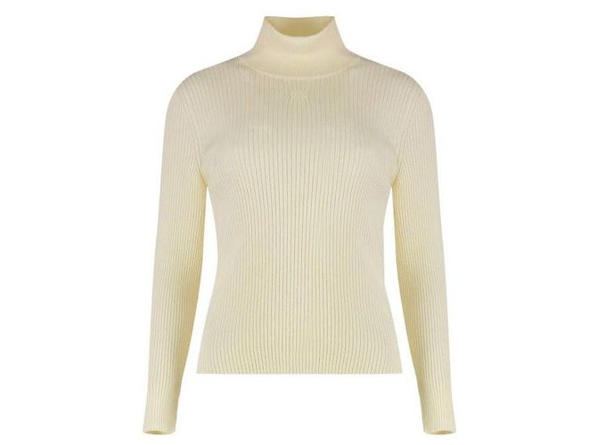 Céline Suéter de lã de gola alta Branco - vista 4