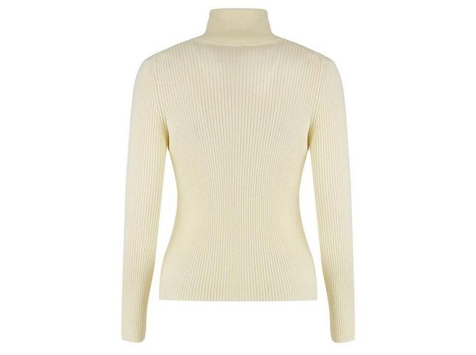 Céline Suéter de lã de gola alta Branco - vista 5