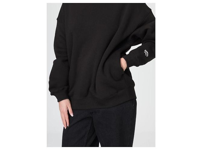Kenzo Sudadera oversized con pin floral Negro - vista 6