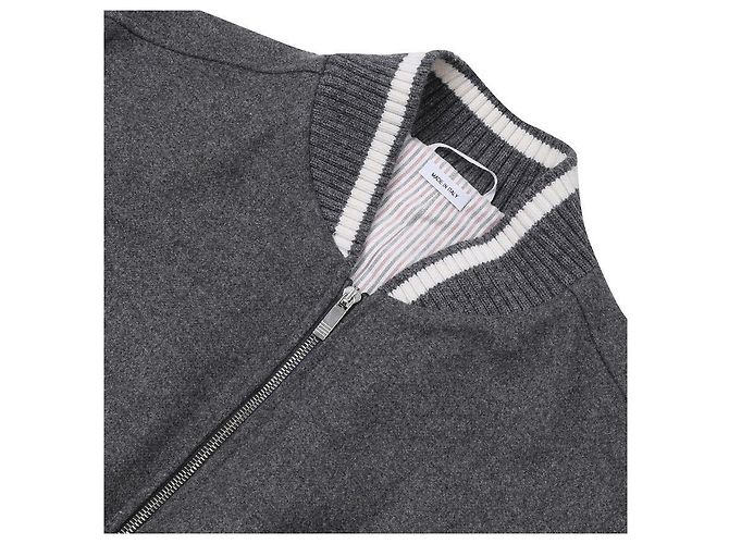 Thom Browne Giacca Blouson Melton Marrone - vista 6