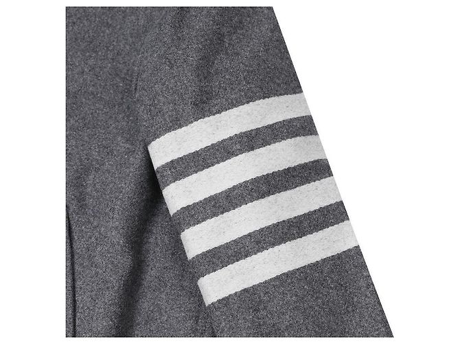 Thom Browne Giacca Blouson Melton Marrone - vista 7