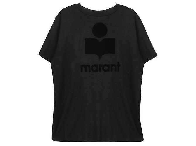 Isabel Marant Logo T-Shirt für Damen Schwarz - Ansicht 3
