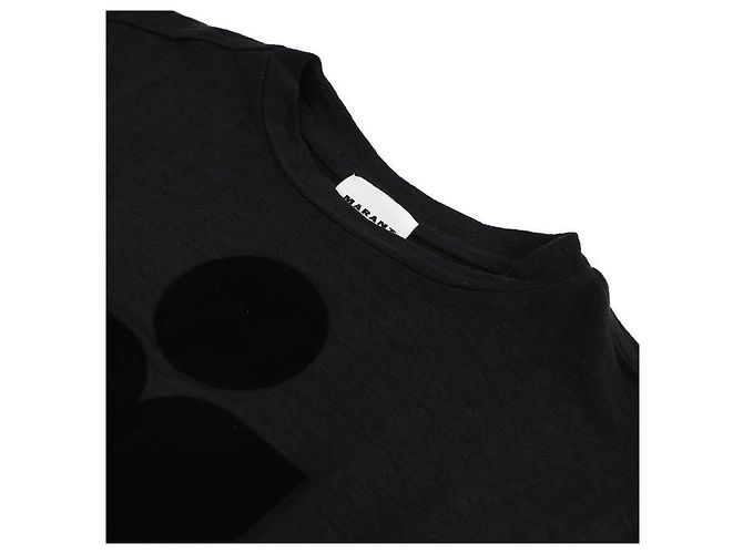 Isabel Marant Logo T-Shirt für Damen Schwarz - Ansicht 5
