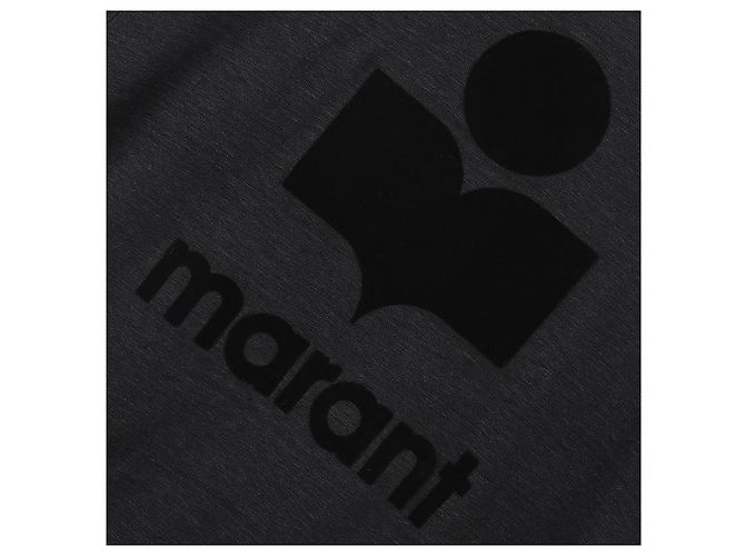 Isabel Marant Logo T-Shirt für Damen Schwarz - Ansicht 6