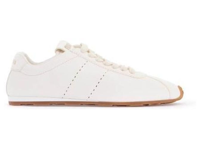 Miu Miu Napa-Leder-Sneaker Weiß - Ansicht 4
