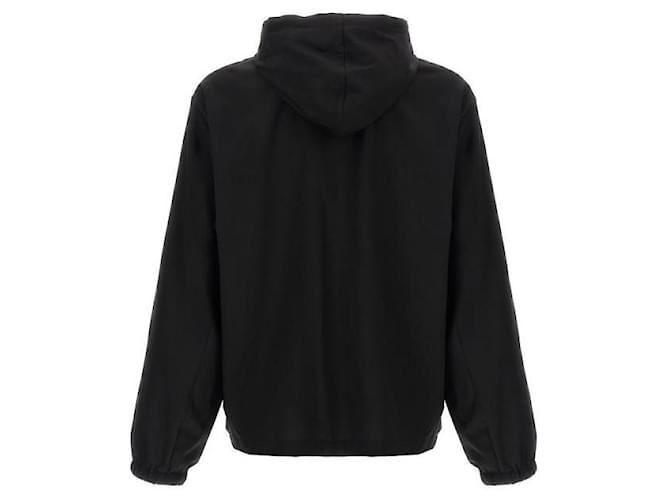 Givenchy Woll-Kapuzenpullover mit Reißverschluss Schwarz - Ansicht 5