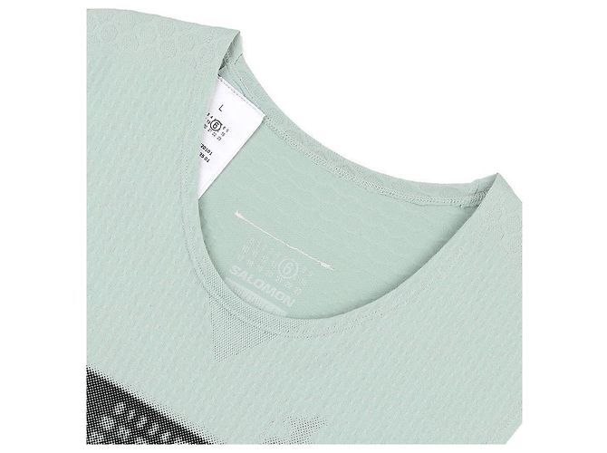 Maison Martin Margiela T-Shirt mit abstraktem Druck Blau - Ansicht 5