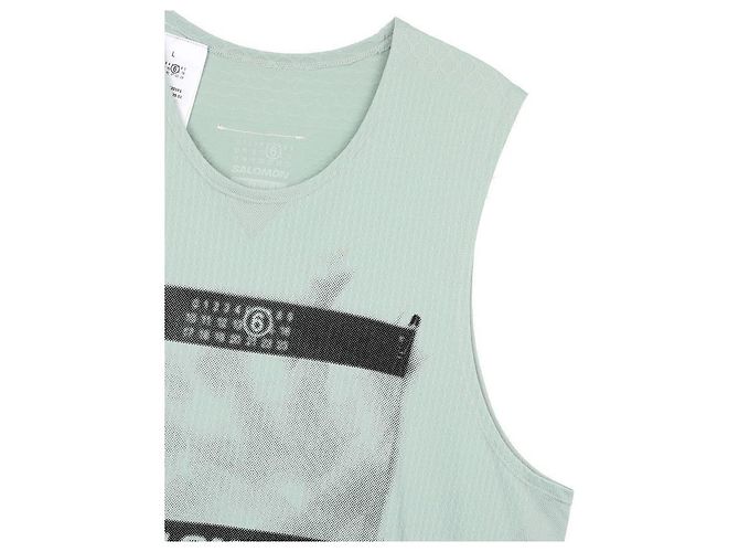 Maison Martin Margiela T-Shirt mit abstraktem Druck Blau - Ansicht 6