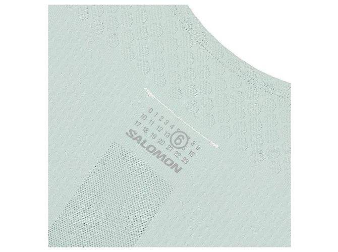 Maison Martin Margiela T-Shirt mit abstraktem Druck Blau - Ansicht 7