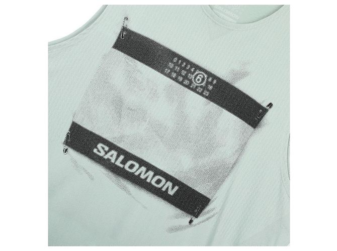Maison Martin Margiela T-Shirt mit abstraktem Druck Blau - Ansicht 8