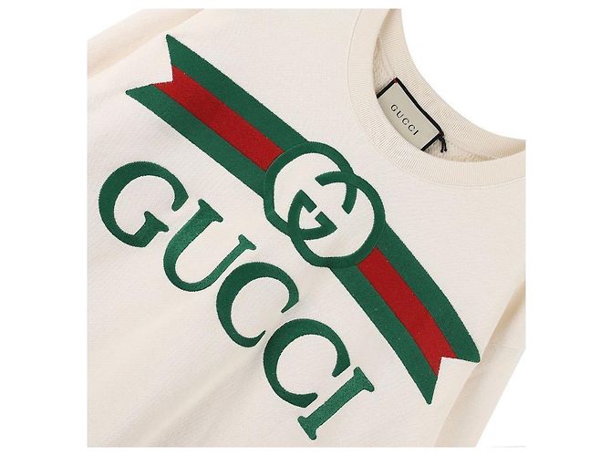 Gucci Sudadera con logo de gran tamaño - vista 6