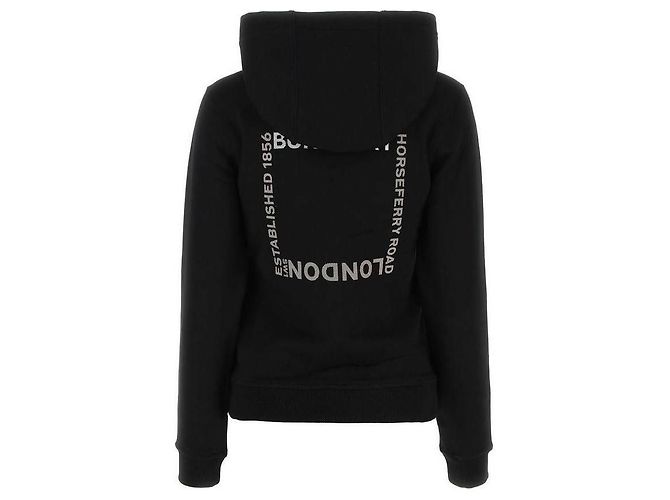 Burberry Sudadera de algodón con estampado cuadrado Negro - vista 5