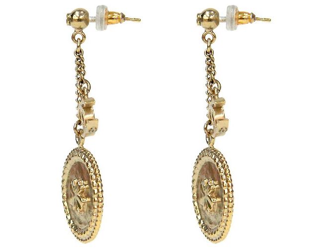Chanel Orecchini in Oro Clover CC Drop D'oro - vista 2
