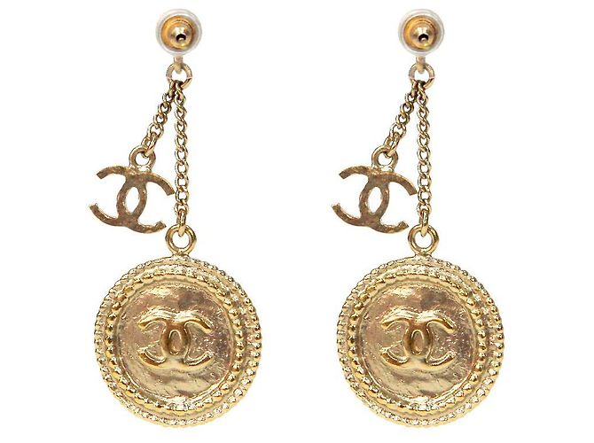 Chanel Orecchini in Oro Clover CC Drop D'oro - vista 3
