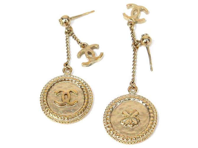 Chanel Orecchini in Oro Clover CC Drop D'oro - vista 4