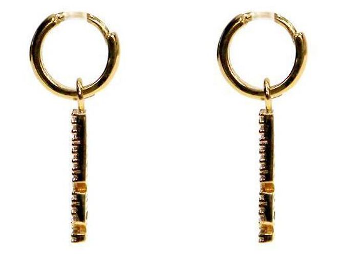 Fendi Cubic Gold Earrings - view 2