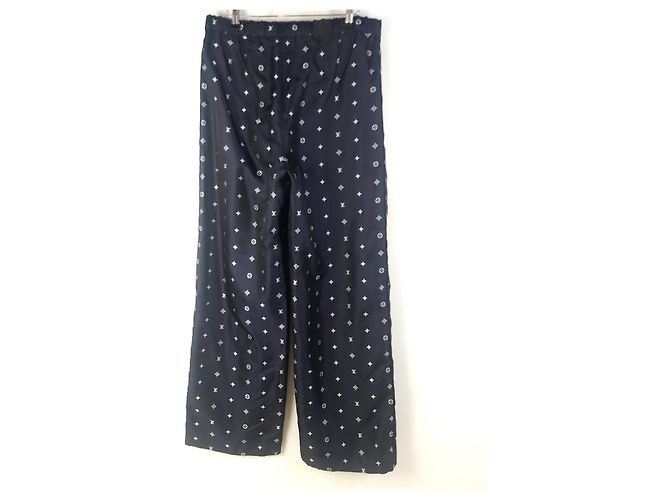 Louis Vuitton Seidenpyjamahosen mit Monogramm Mehrfarben - Ansicht 3