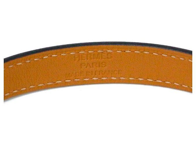 Hermès Bracciale Double Tour Kelly in Pelle Nera Nero - vista 5