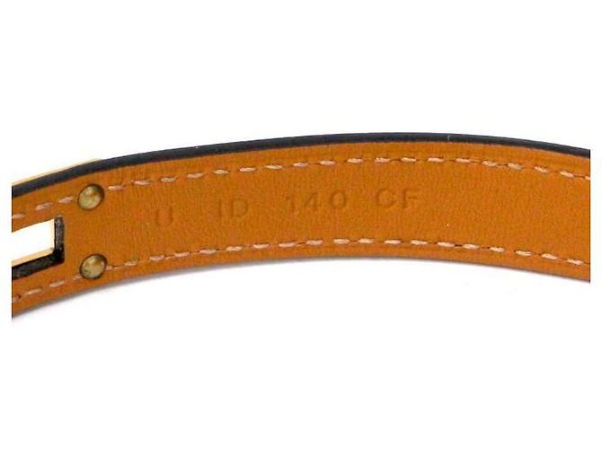 Hermès Bracciale Double Tour Kelly in Pelle Nera Nero - vista 6