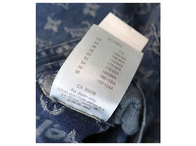 Louis Vuitton Chaqueta trucker de denim jacquard Supreme Azul - vista 7