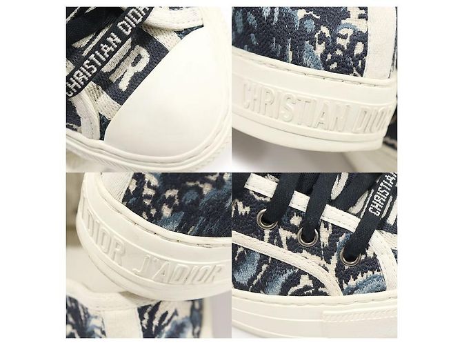 Dior Sneakers da donna in cotone ricamato blu indigo WALK'N' - vista 6