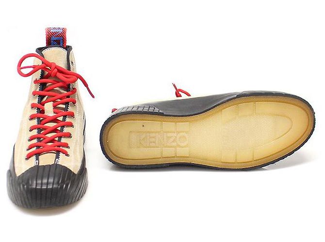 Kenzo Sneakers alte in suede beige Volcano per uomini Marrone - vista 5