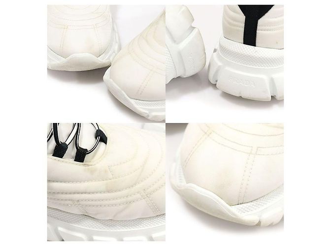Prada Sneakers da donna in gabardine Re-Nylon bianca Bianco - vista 6