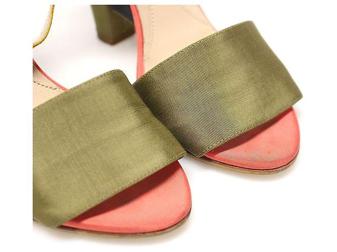 Fendi Sandali da donna con logo FF in satin multicolore - vista 6