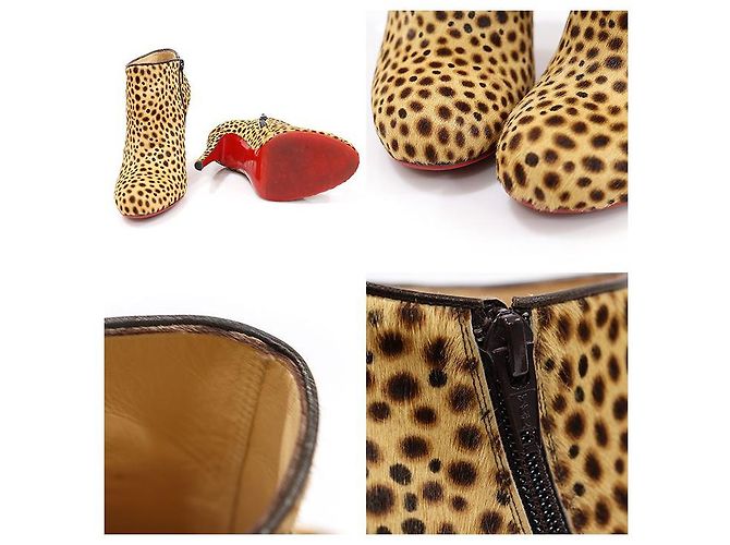 Christian Louboutin Botas de Tobillo BELLE para Mujer en Pelo de Pony Leopardo - vista 6