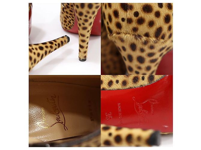 Christian Louboutin Botas de Tobillo BELLE para Mujer en Pelo de Pony Leopardo - vista 7