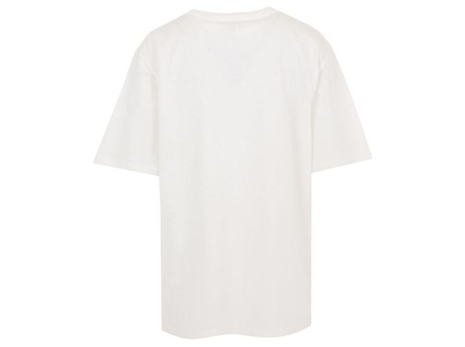 Chloé Weißes T-Shirt mit Logo-Print und kurzen Ärmeln - Ansicht 3