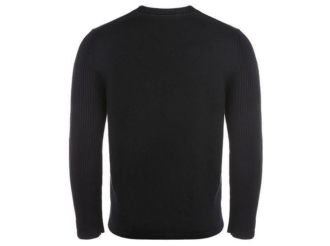 Prada Nylon Patch Wool Black Sweater stamp: - view 6