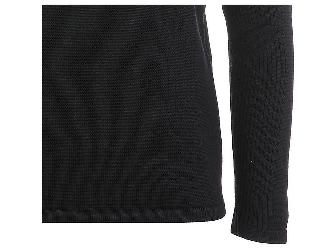 Prada Nylon Patch Wool Black Sweater stamp: - view 8