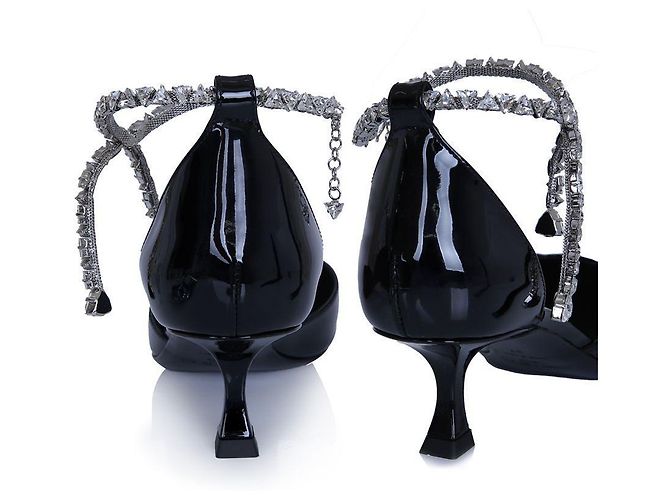Jimmy Choo Schwarze Riemchenpumps - Ansicht 11