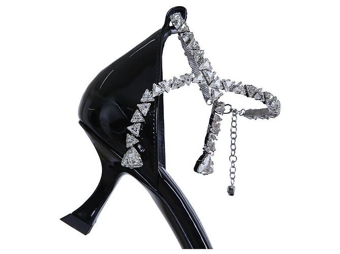Jimmy Choo Schwarze Riemchenpumps - Ansicht 9