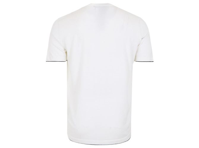 Kiton Weißes Wollstrick-T-Shirt - Ansicht 3