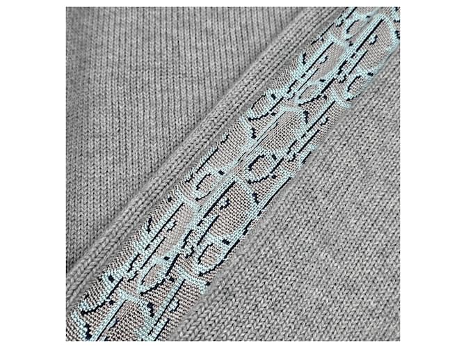 Dior Graues Strick mit schrägem Einsatz Braun - Ansicht 3