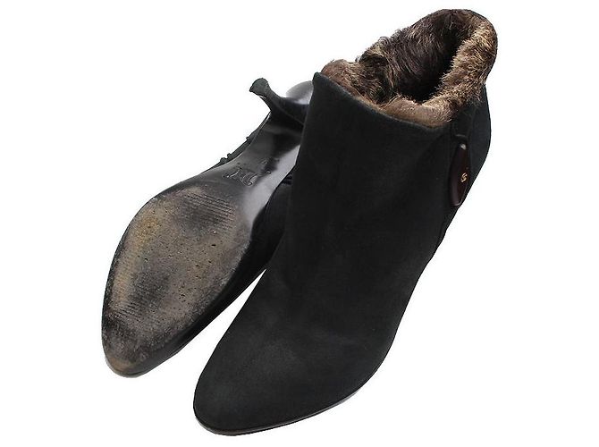Céline Botines de cordero negro - vista 3