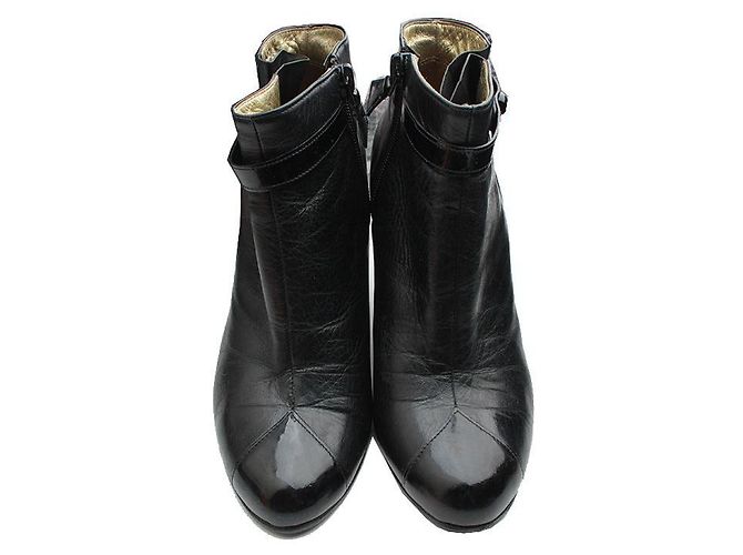 Chanel Botines de cuero negro - vista 2