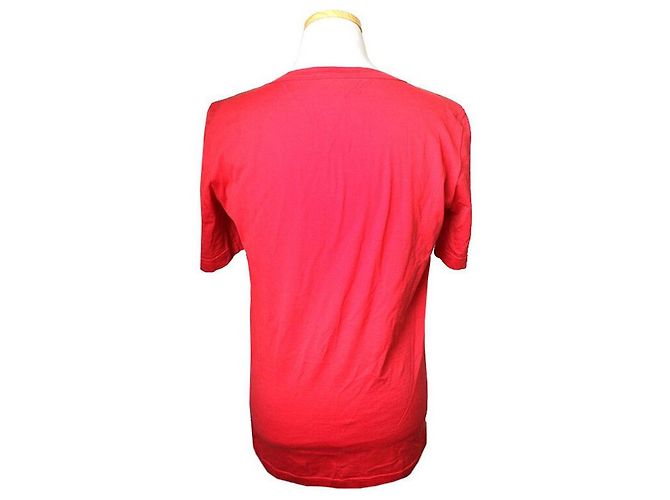Louis Vuitton Camiseta de algodón rojo con pliegues XS Roja - vista 2