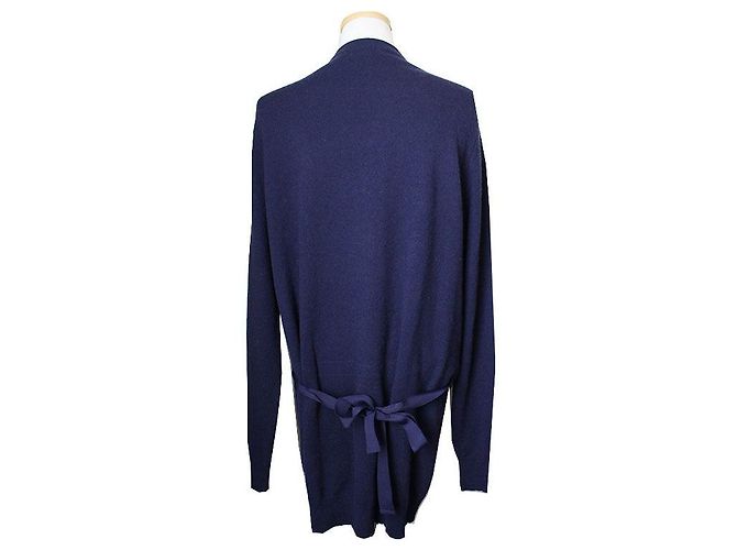 Navy Cashmere Strickjacke von Dries Van Noten Blau - Ansicht 2