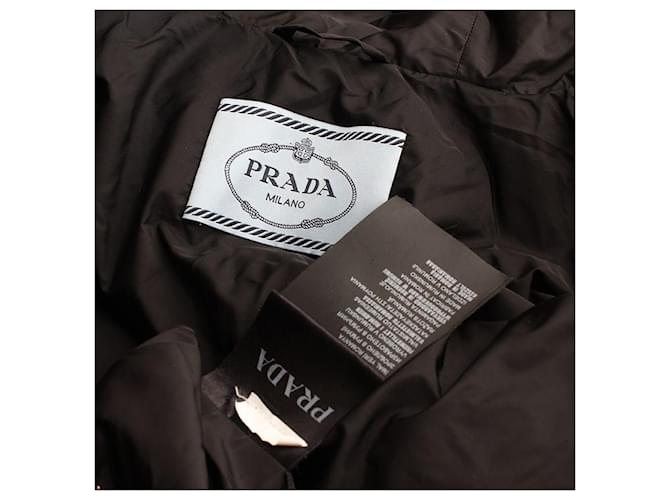 Prada Capa acolchada con capucha de ganso negro - vista 3