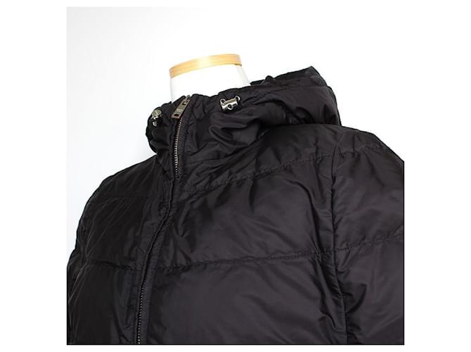 Prada Capa acolchada con capucha de ganso negro - vista 4