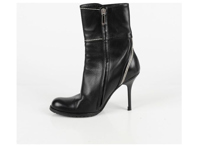 Dior Dekorative Knöchelstiefel mit Absatz Größe CD Schwarz - Ansicht 4