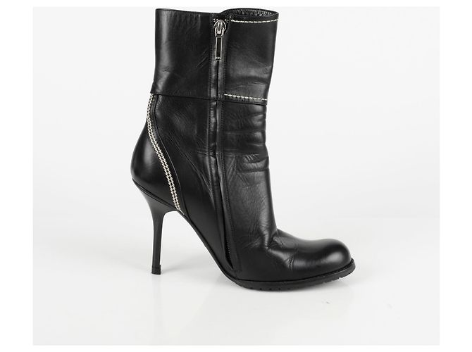 Dior Dekorative Knöchelstiefel mit Absatz Größe CD Schwarz - Ansicht 6