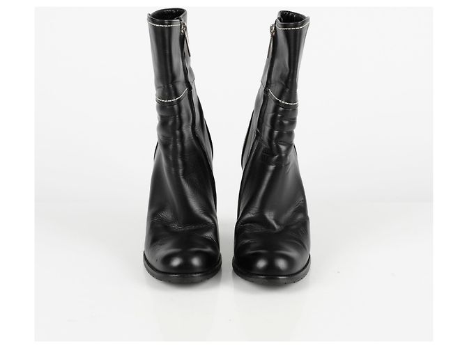 Dior Dekorative Knöchelstiefel mit Absatz Größe CD Schwarz - Ansicht 7